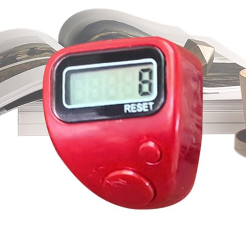 Contador de dedos | Herramienta deportiva silenciosa para exteriores | Conteo electrónico LCD, para biblioteca Tejer Crochet Pesca Camping Senderismo Deportes Entrenamiento Entrenador Contar Bienes