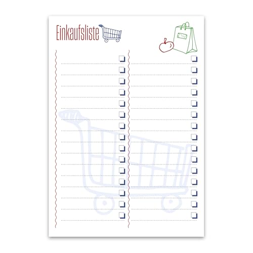 Staufen REC Einkaufsliste - 2 Blöcke je 52 Blatt, DIN A5, 90 g/m² Recyclingpapier