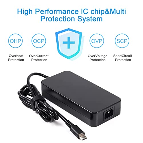Zoravson 19.5V 16.92A 330W AC Adapter Charger Compatible for MSI Raider GE66 GE67 GE68 GE76 Titan GT77 12UHS 12UGS Vector 16 17 A16 GP66 GP77 GP66 Leopard Stealth A16 A18 16 17 GS77 Creator A16 Laptop - Image 3