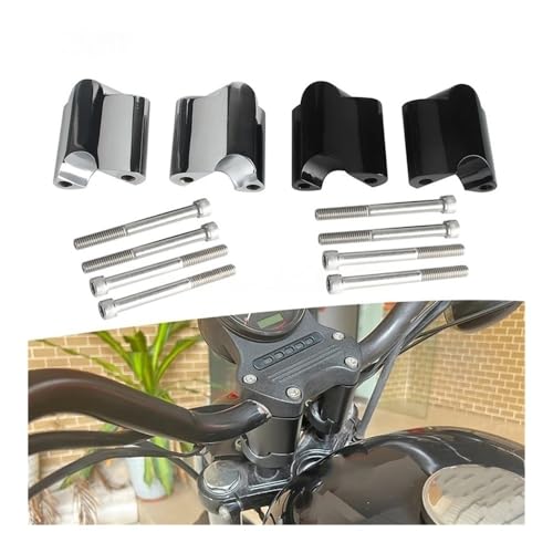 Elevador de manillar que elimina el dolor de espalda al conducir tu moto Sportster XL 1200 y XL48 3