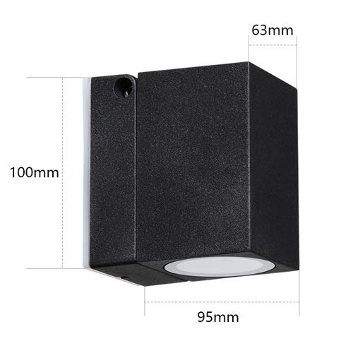 Lampe murale de rouille extérieure led pour muraux de villa