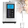 Alkaline Water Ionizer Machine, PH 3.5-10.5 for Alkaline & Acidic Water, Self-Cleaning, Up to +400~-500mV ORP, 8000 Liters Per Filter, for Home Use,for Alkaline & Acidic Water(Silver)