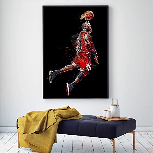 Peintures Michael Jordan grand format pour décorer un salon