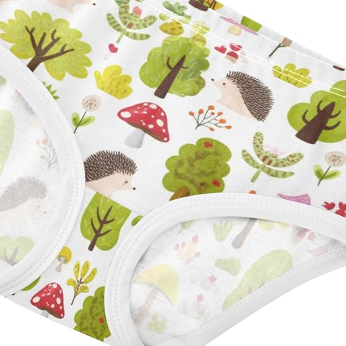 Joisal Cute Cartoon Green Hedgehogs Plants Girls Underwear Toddlers 2t Cotton Little Girl Panties Aesthetic Briefs Underpants4