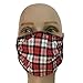 Adult Unisex Stretchy Washable 2 Ply Ear Loop Fashion Face Mask for Festival Rave Protection One Size (0-13) Tartan Plaid