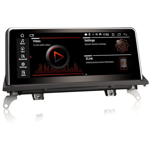 GONFEN 10,25 pulgadas 8 Núcleos Android 14 Radio Coche con Pantalla para BMW X5 E70 X6 E71 CCC 2007-2010 con Carplay Android Auto GPS Navegación Bluetooth A2DP Wifi 4G DAB+ USB iDrive 4GB RAM+64GB ROM