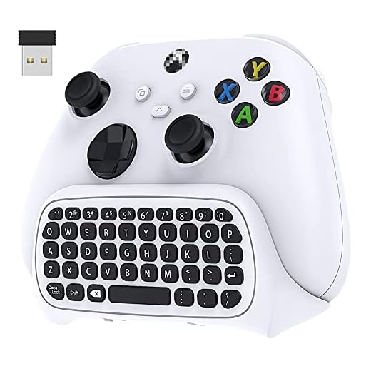 MENEEA Controller Keyboard for Xbox Series X/Series S/One/S/Controller, Mini Game Chatpad Keypad with Audio/3.5mm Headset Jack & 2.4Ghz Receiver Accessories for for Xbox Series X/S Game Controller