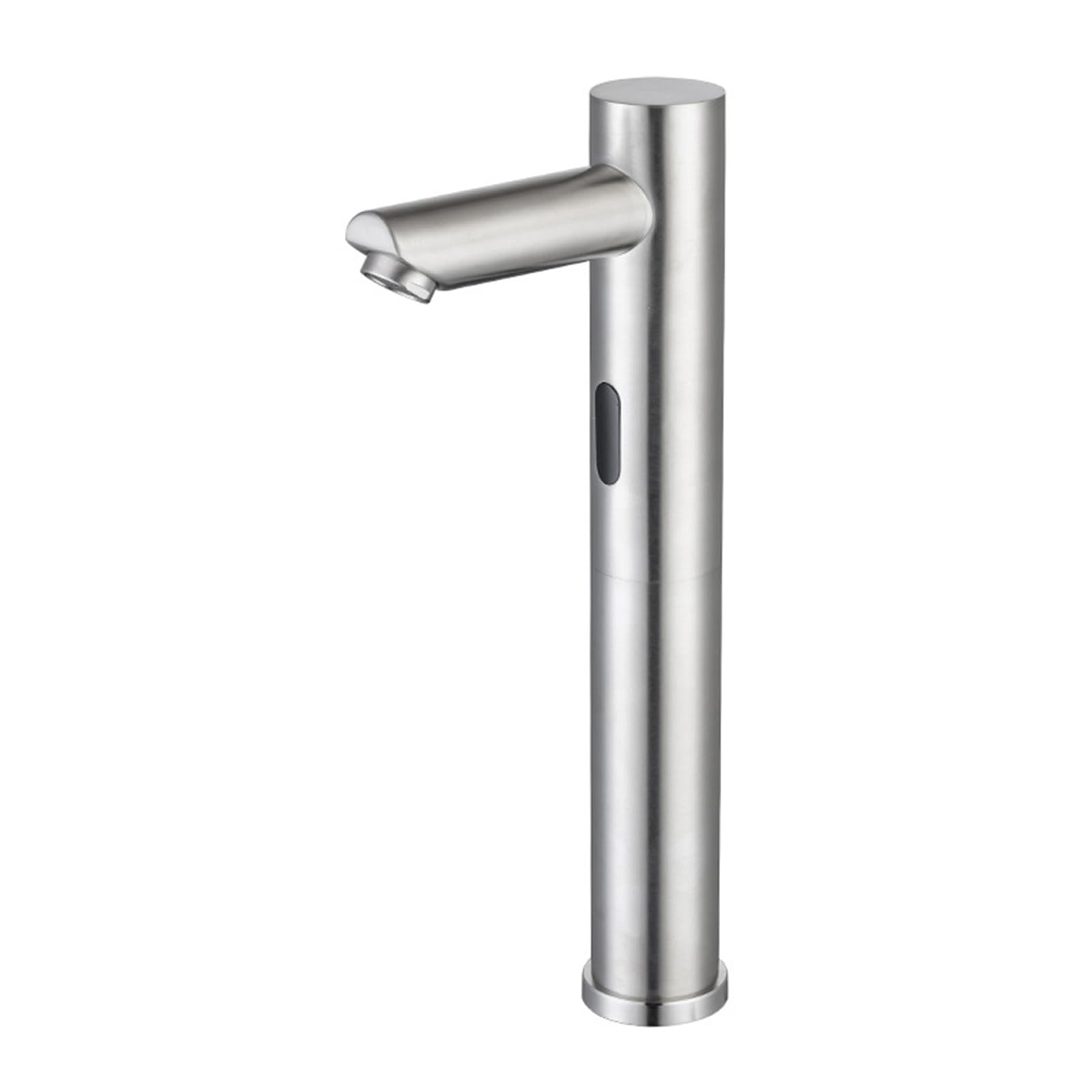 XJTNLB Rubinetto Sensore Automatico Bagno Rubinetto Lavabo Touchless Acqua Calda e Fredda Miscelatore Lavabo in Acciaio Inox,Spazzolato,Alto