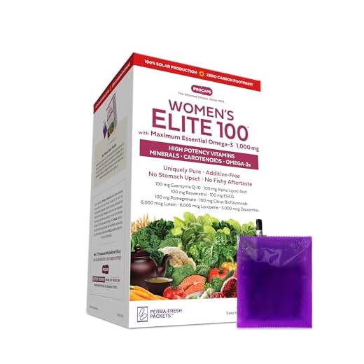 ANDREW LESSMAN Multivitamin - Women's Elite-100 with Maximum Essential Omega-3 1000 mg 120 Packets – 40+ Potent Nutrients, Essential Vitamins, Minerals, Phytonutrients and Carotenoids. No Additives