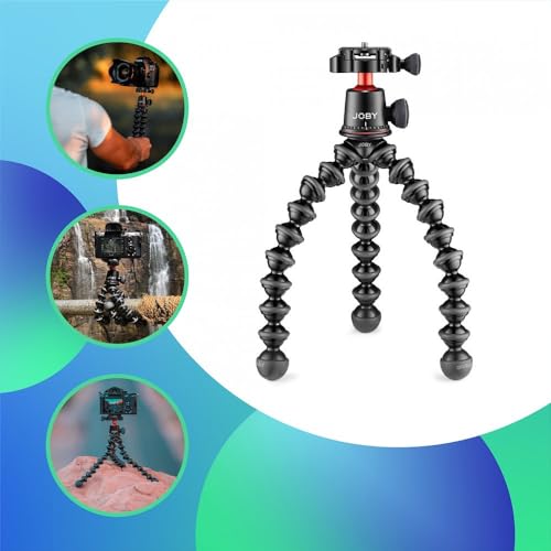 JOBY-GorillaPod-PRO-Vlog-Kit-Ultimate-Camera-Kit-GorillaPod-3K-PRO-Wavo-PRO-Shotgun-Supercardioid-Microphone-Rycote-Lyre-Flexible-Tripod-RunGun-YouTube-Filmmaking-DSLRs-Mirrorless-CSC