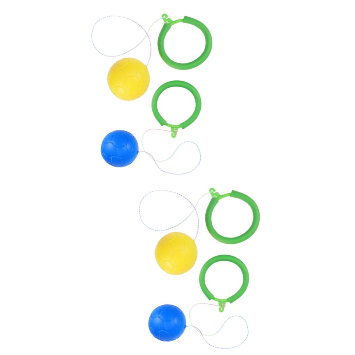 BESPORTBLE 2sets 2pcs Jumping Ball Lightweight Bouncing Balls for Activities Safe for Indoor Present Random Color 2pcs*2