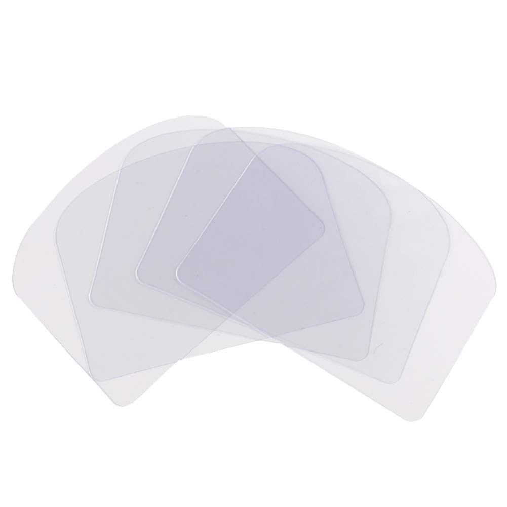 JIHUOO 20 Pcs Plastic Cake Scraper Transparent Cream Scraper Smoother Pastry Spatula Batter Scraper