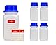 5x 250 ml Weithalsflaschen mit Schraubverschluß, Chemiekalienflaschen, Laborflaschen mit Deckel als Aufbewahrungsbehälter für Labor, Küche oder Hobby