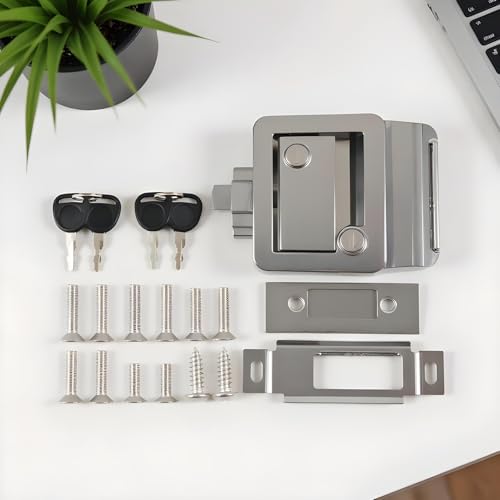 Cerradura de puerta de remolque resistente para evitar robos en autocaravanas 8