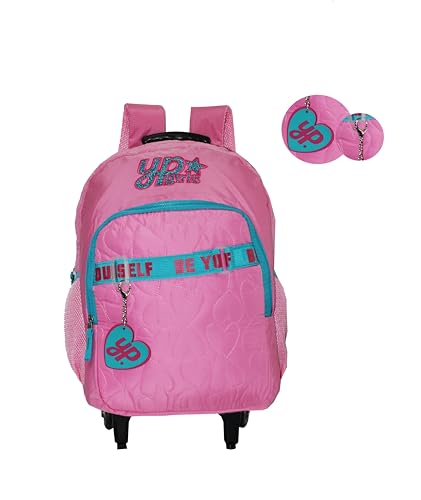 Mochila Feminina Love Coração Juvenil Rodinhas Yepp Preta