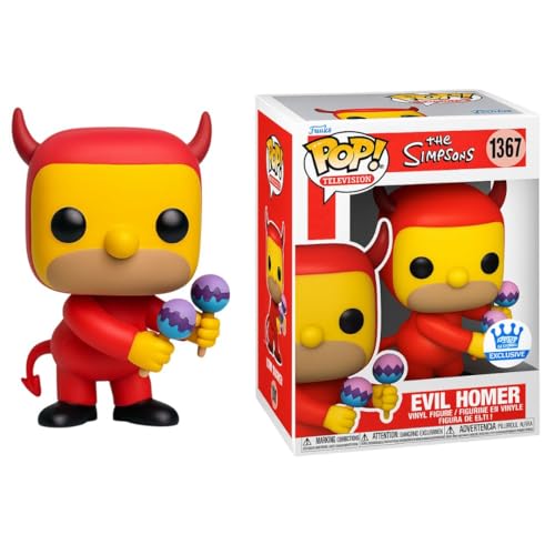Funko Pop! - Figura de Vinilo de Homero Malvado de Los Simpson, 4.33 Pulgadas, Maracas, Exclusiva