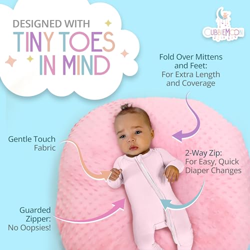 Bamboo Viscose Baby Pajamas 2 Way Zip for Diaper Change 0 to 24 Month Soft Stretchy Bamboo Viscose Sleeper 2 Pack4