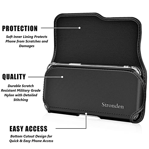 Stronden NYLON115EVA Holster For Iphone 16 Pro Max, 16 Plus, 15 Pro Max, 15 Plus, 14 Pro Max, 14 Plus, 13 Pro Max, 12 Pro Max, 11 Pro Max - Military Grade Nylon Pouch thumb #1