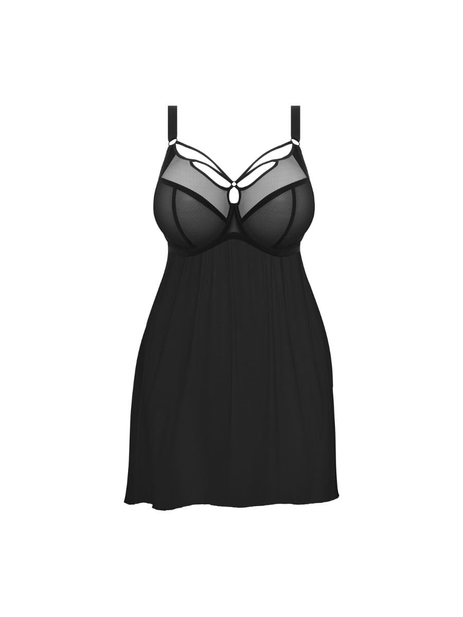 Elomi Women's Plus Size Sachi Underwire Babydoll Chemise