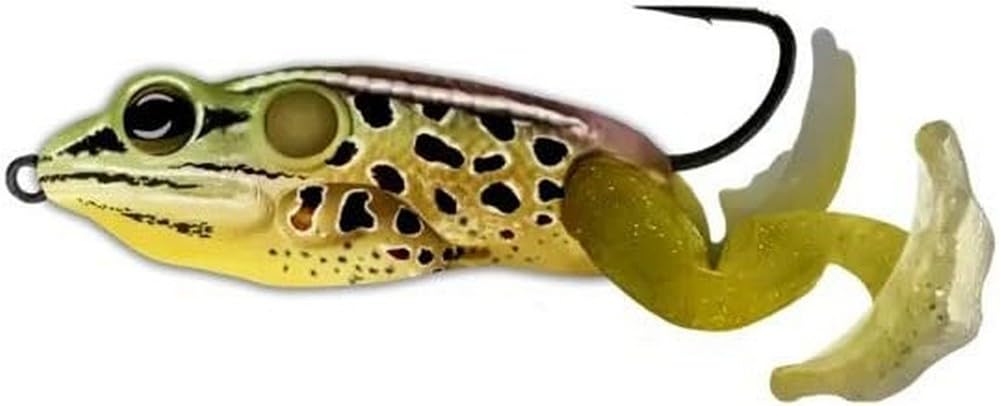 LiveTarget The Ultimate Frog Stride Bait 2", 3/4 Oz, Emerald/Brown