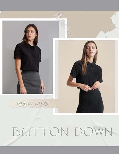 Zeagoo Women's Button Down Shirts Short Sleeve Dress Shirts Basic Business Collared Work Blouses3