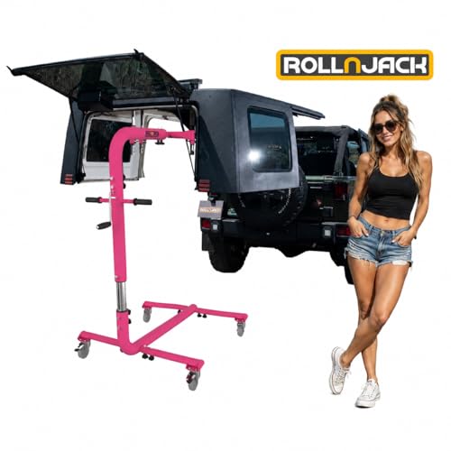 Image of Hard Top Remover Lift for Jeep Wranglers: 1997-to-Present JK JKU JL JLU TJ CJ, 2&4 Door Lifted Jeeps, 4 Door Bronco. Easy Assembly. One Person System. Hardtop Removal /Installation in Minutes. Patented