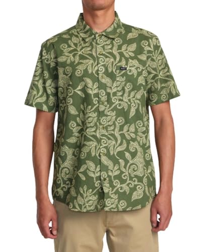 RVCA Men's Rvgazi Short Sleeve Woven