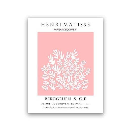 Matisse Abstrakt Målning Rosa Tryck Matisse Utställning Poster Galleri Väggkonst Bilder Vardagsrum Heminredning Ramlös canvas M 60 x 90 cm