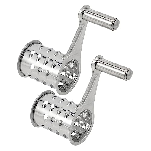 2 piezas ralladores manuales para queso acero inoxidable miniatura 7