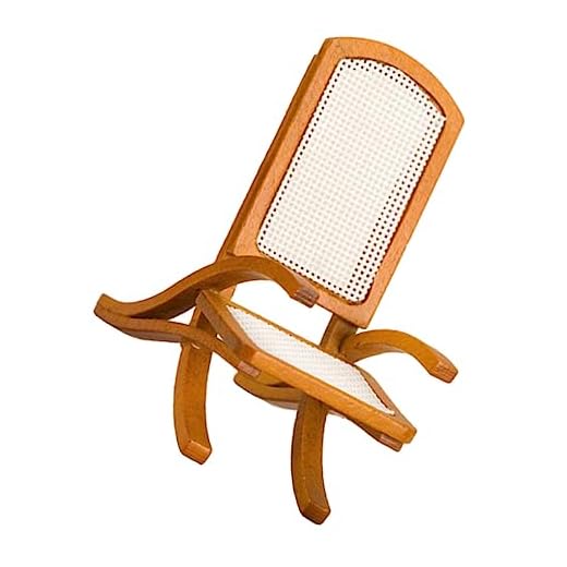 VALICLUD Miniatura Silla Plegable Silla Plegable Mini Modelo De Silla Decorar Muebles De Madera Silla Modelo De Madera Mecedora De Madera Individual Antiguo Miniatura Silla De Comedor
