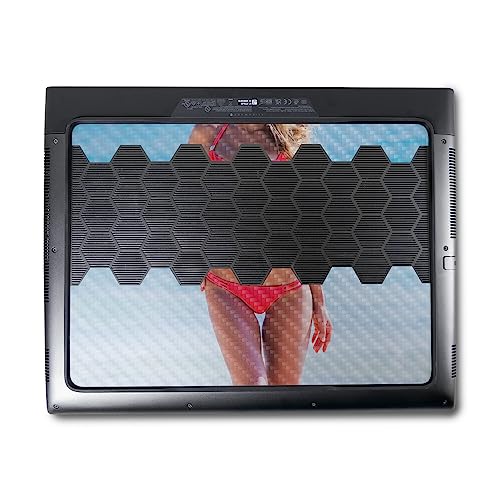 Image of MightySkins Carbon Fiber Skin Compatible with Alienware M18 R1 (2023) Full Wrap Kit - Bikini | Protective, Durable Textured Carbon Fiber Finish | Easy to Apply & Change Styles | Made in The USA