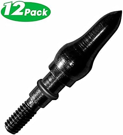 KESHES Archery Arrow Field Points Tips - Practice Target & Hunting Arrows Heads for Recurve, Compound Bow & Crossbow Bolts, Screw-in 100 Grain