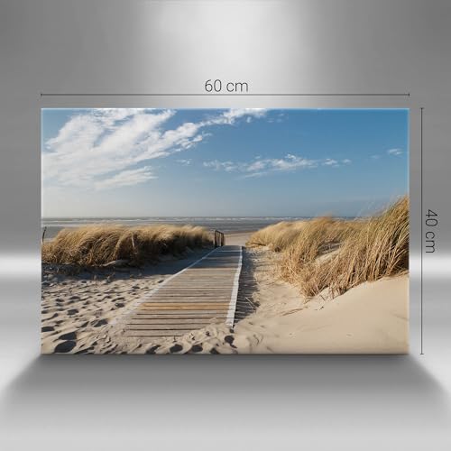 Tableaux 60x40cm plage et mer par Wallfluent pour décoration murale