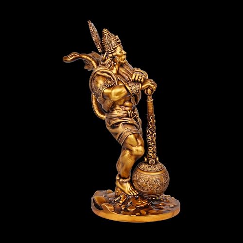 Image of Artarium Panchmukhi Bahubali Hanuman Idol for Home Decor (16 Inch), Antique Bajrang Bali Hanuman Ji Murti, Pavan Putra Decorative Showpiece for Pooja Room, Temple, Office & Gift
