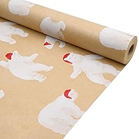 DOJoykey Christas Gift Wrapping Paper, 43c X 15 Roll Package Kraft Wrapping Paper Recyclable - View #8