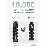 Puroma TSA Approved Travel Luggage Locks, 2 Pack Black 4 Digit Resettable Combination Code Lock with Zinc Alloy Body for Suitcase, Backpack, Laptop Bag, Gym Locker, Toolbox - Image 3