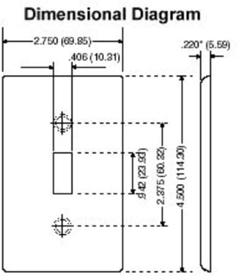 Leviton 88014 001-88014-WHT Single Gang White Blank Box Mounted Plastic Wallplate, 1-Pack image 4