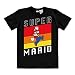 Produktbild Logoshirt® Super Mario I Sprung I T-Shirt Print I Damen & Herren I kurzärmlig I schwarz I Lizenziertes Originaldesign I Größe L