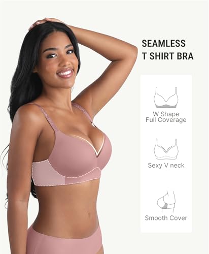 Image of FeelinGirl Wireless Push Up Bra Full Support Lift Balconette Seamless