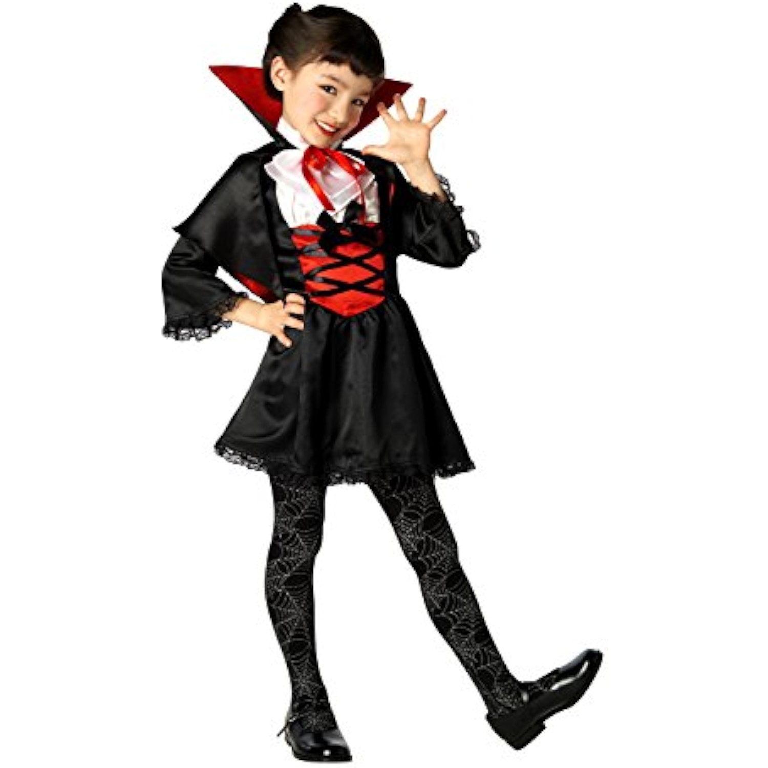 クリアストーン(Clearstone) コスプレ ハロウィン ラブリーヴァンパイア キッズ 140cm ブラック 詳細画像1