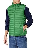 United Colors of Benetton 2ba2uj005 Chaleco de Plumas, Verde 256, M Hombres