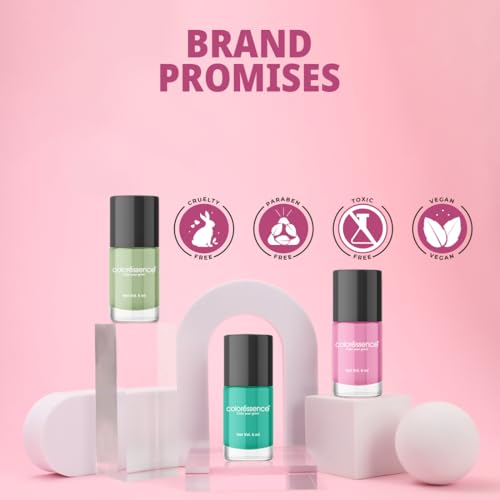 Image of Coloressence Cute Coats Long Lasting Nail Paint | Chip Resistant | Quick Dry | One Swipe Application | Toxin Free|Plum-6ml