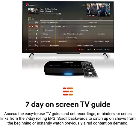 HUMAX Aura Android TV 4K Freeview Play Recorder with Google Assistant and Chromecast - 2TB