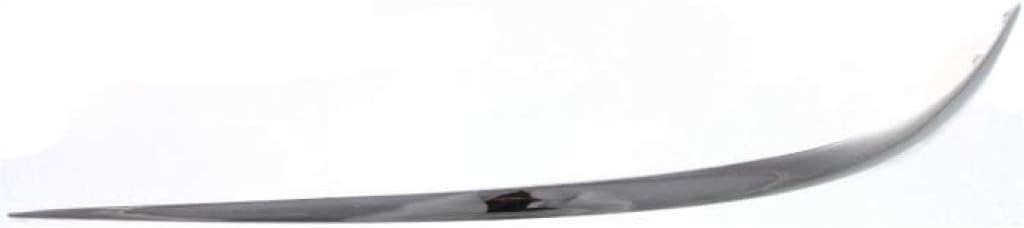 for Mercedes-Benz E320 / E350 / E500 Bumper Trim 2003 04 05 06 07 2008 Front Passenger Side | Molding | Plastic | Chrome | 211 Chassis