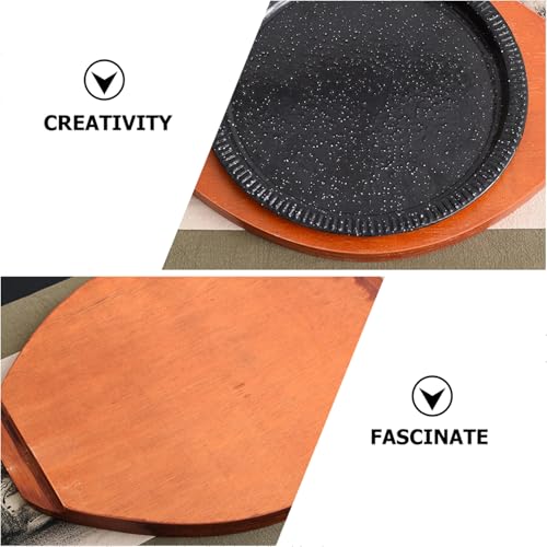Protector de olla marrón claro con base aislante térmica para mesas y encimeras 4