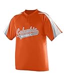 Augusta Sportswear Boys' Power Plus Baseball Jersey S Orange/White/Silver Grey