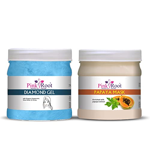 Image of Pink Root Diamond Gel 500gm with Papaya Mask 500gm