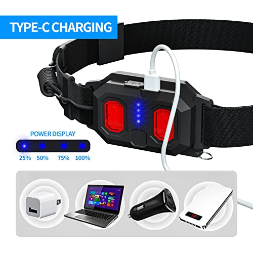 Shilipai Led Headlamp Rechargeable 1200 Lumens 230° Wide Beam Headlight 5 Modes Lightweight Headlight With Red Light For Adults-Camping,Hiking And Running #TOP4