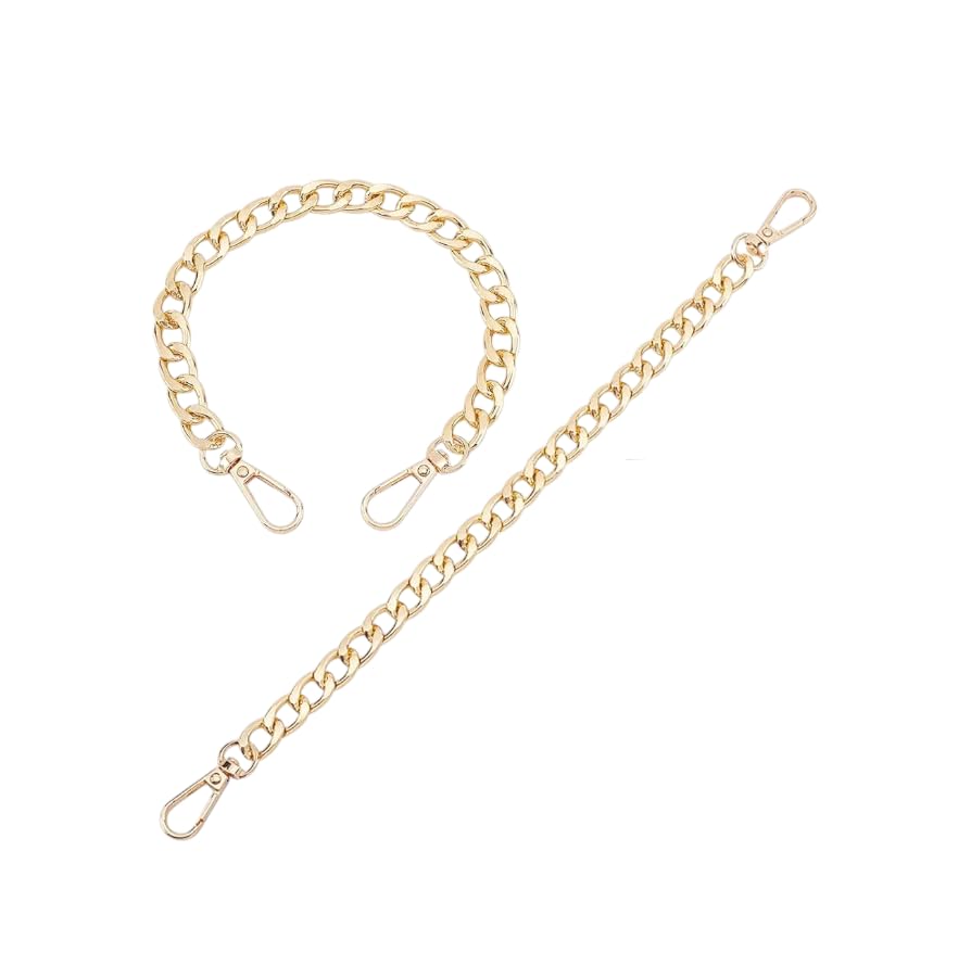 Golden Chain Strap Short Purse Extender Metal Strap Replacement for Shoulder Sling Hand Crossbody Bags Purses Decorations & DIY-image-43