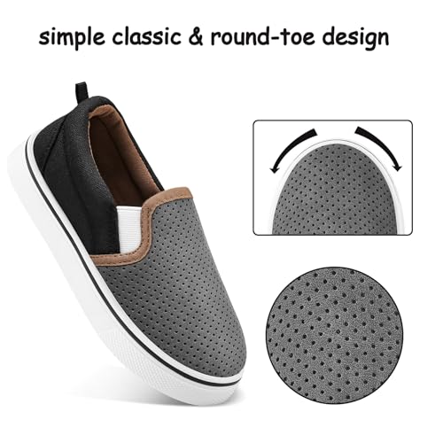Image of K KomForme Toddler Sneakers for Girls Boys Slip On Canvas Walking Shoes | Lightweight, Comfortable